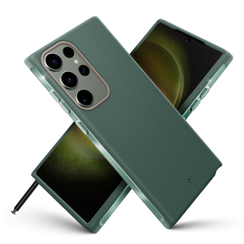 Husa Spigen Cyrill Ultra Color compatibila cu Samsung Galaxy S23 Ultra Green